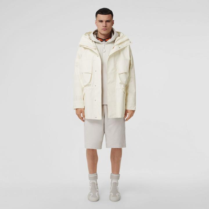 Burberry Burberry Perforated Logo Technical Oversized Parka