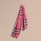 Burberry Burberry Exploded Check Wool Silk Scarf, Size: Os, Pink