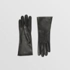 Burberry Burberry Silk-lined Lambskin Gloves, Size: 7, Black