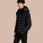Burberry Burberry Mid-weight Down-filled Technical Puffer Jacket, Size: Xs, Black