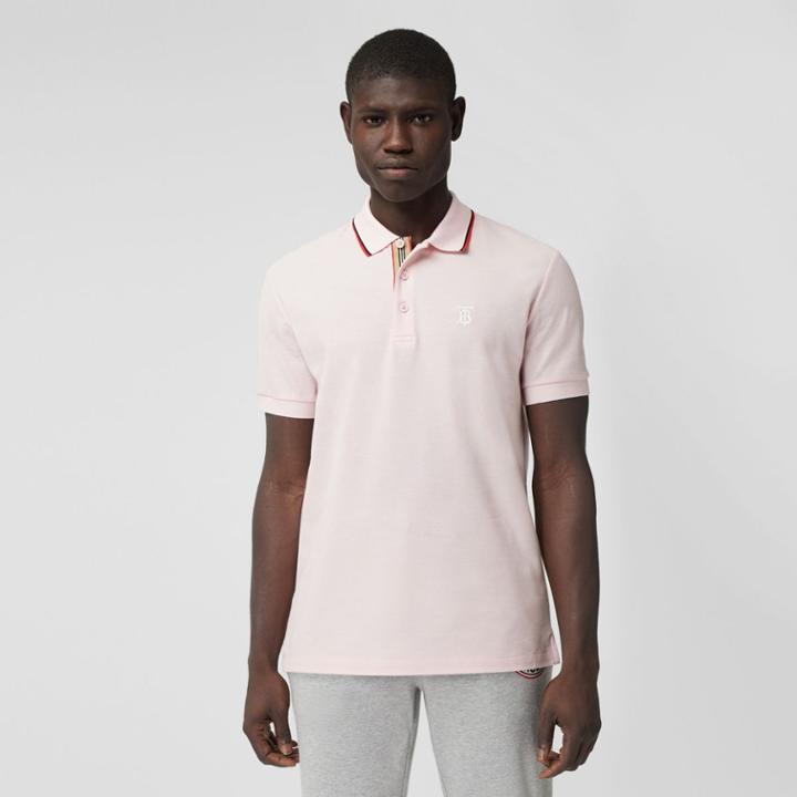 Burberry Burberry Monogram Motif Cotton Piqu Polo Shirt, Size: Xxxl, Pink