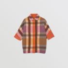 Burberry Burberry Childrens Check Wool Cashmere Blend Coat, Size: 12y, Pink