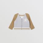 Burberry Burberry Childrens Star Motif Contrast Knitted Sleeve Merino Wool Jacket, Size: 12m, Grey