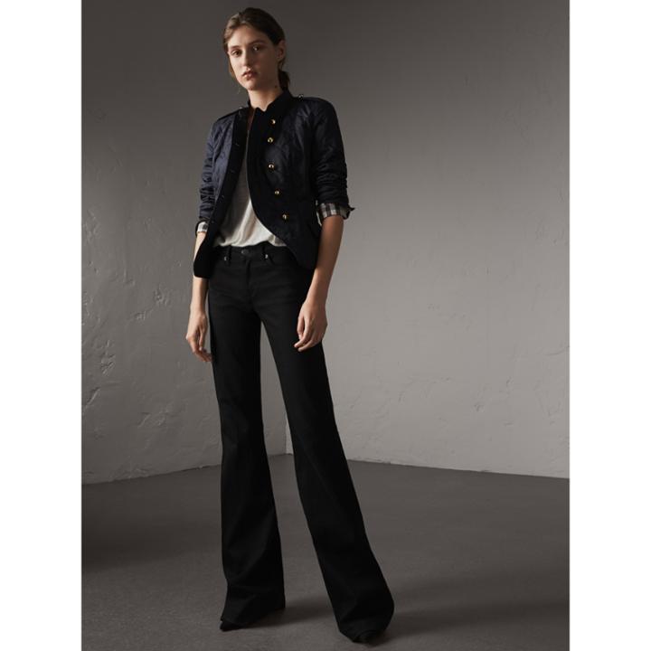 Burberry Burberry Flared Stretch Jeans, Size: 27r, Black