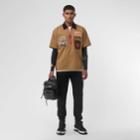 Burberry Burberry Logo Print Cotton Trackpants, Size: M, Black