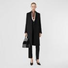 Burberry Burberry Wool Cashmere Tailored Coat, Size: 02, Black