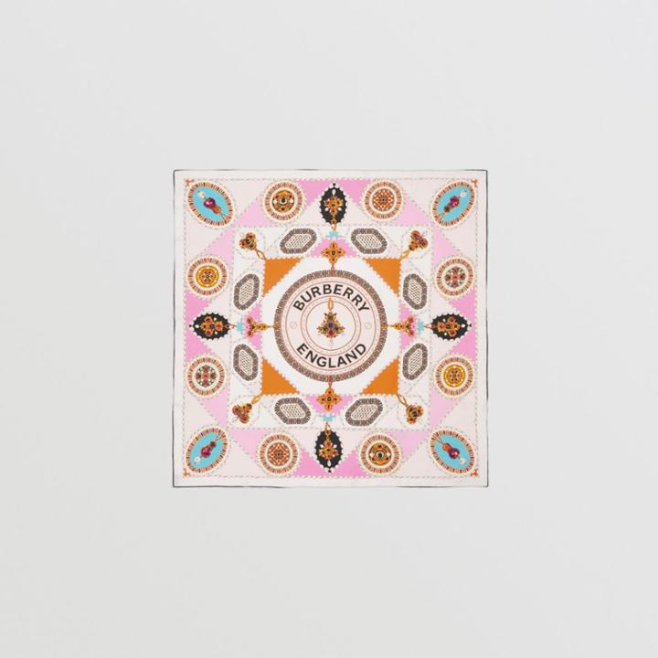 Burberry Burberry Jewellery Box Print Silk Square Scarf