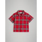 Burberry Burberry Childrens Short-sleeve Check Cotton Shirt, Size: 3y