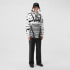 Burberry Burberry Reconstructed Watercolour Print Cotton Hoodie, Grey