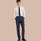 Burberry Burberry Modern Fit Wool Mohair Trousers, Size: 38, Blue