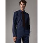 Burberry Burberry Modern Fit Pin Dot Dobby Cotton Shirt, Size: 15.5, Blue