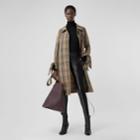 Burberry Burberry Vintage Check Recycled Polyester Car Coat, Size: 02