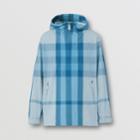 Burberry Burberry Check Packaway Nylon Oversized Hooded Jacket
