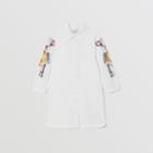 Burberry Burberry Childrens Thomas Bear Print Stretch Cotton Poplin Shirt Dress, Size: 4y