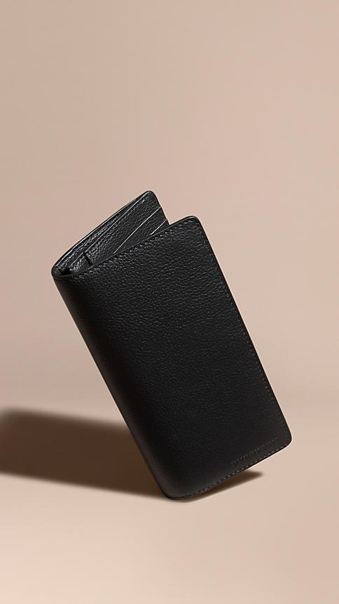 Burberry Grainy Leather Continental Wallet