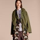 Burberry Bib Detail Ramie And Cotton Jacket