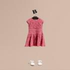 Burberry Burberry Cap Sleeve Macram Lace Dress, Size: 4y, Red