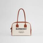 Burberry Burberry Medium Horseferry Print Cotton Canvas Half Cube Bag