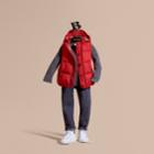 Burberry Burberry Down-filled Hooded Gilet, Size: 14y, Red