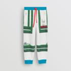 Burberry Burberry Childrens Hedge Maze Print Cotton Trackpants, Size: 4y, Multicolour
