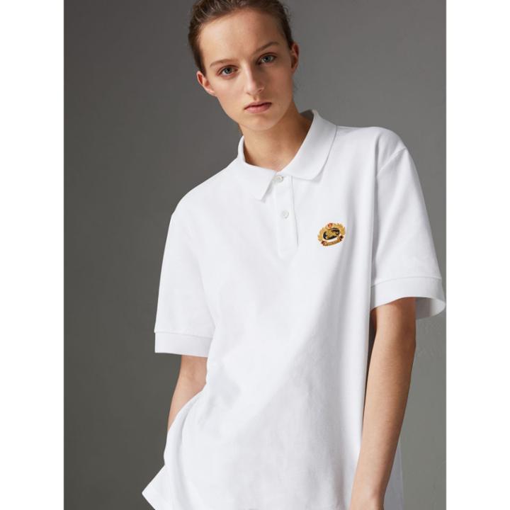 Burberry Burberry Reissued Cotton Polo Shirt, Size: Xxl