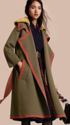 Burberry Stretch Wool Cashmere Cardigan Coat