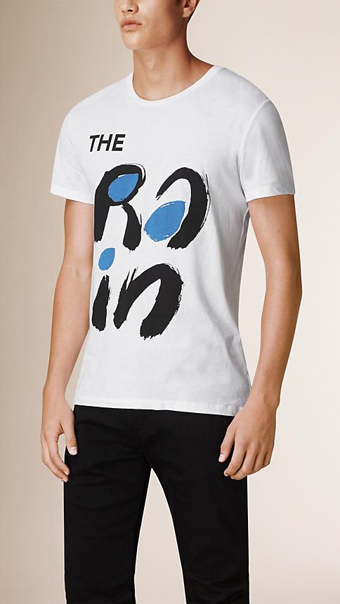 Burberry Brit Typographic Print Cotton T-shirt