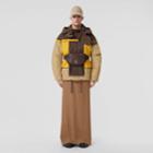 Burberry Burberry Colour Block Oversized Parka With Detachable Warmer