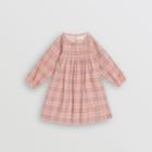 Burberry Burberry Childrens Check Cotton Poplin Dress, Size: 14y, Pink