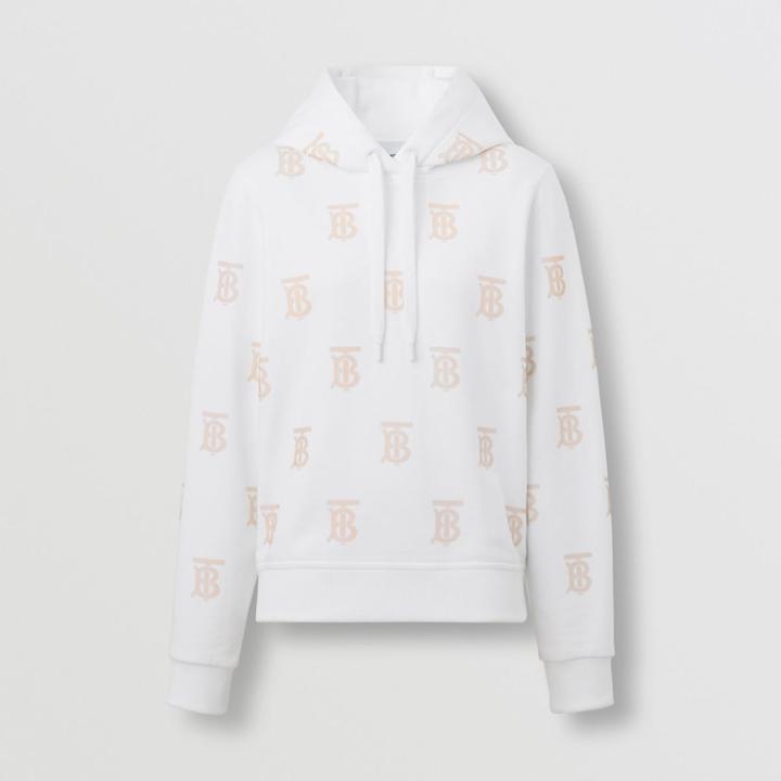 Burberry Burberry Monogram Motif Cotton Hoodie, Size: L