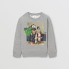 Burberry Burberry Childrens Collage Print Cotton Blend Sweatshirt, Size: 10y, Grey