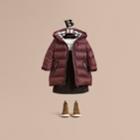 Burberry Burberry Bow Detail Down-filled Coat, Size: 9m, Purple