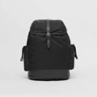 Burberry Burberry Childrens Leather Trim Econyl Baby Changing Backpack, Black