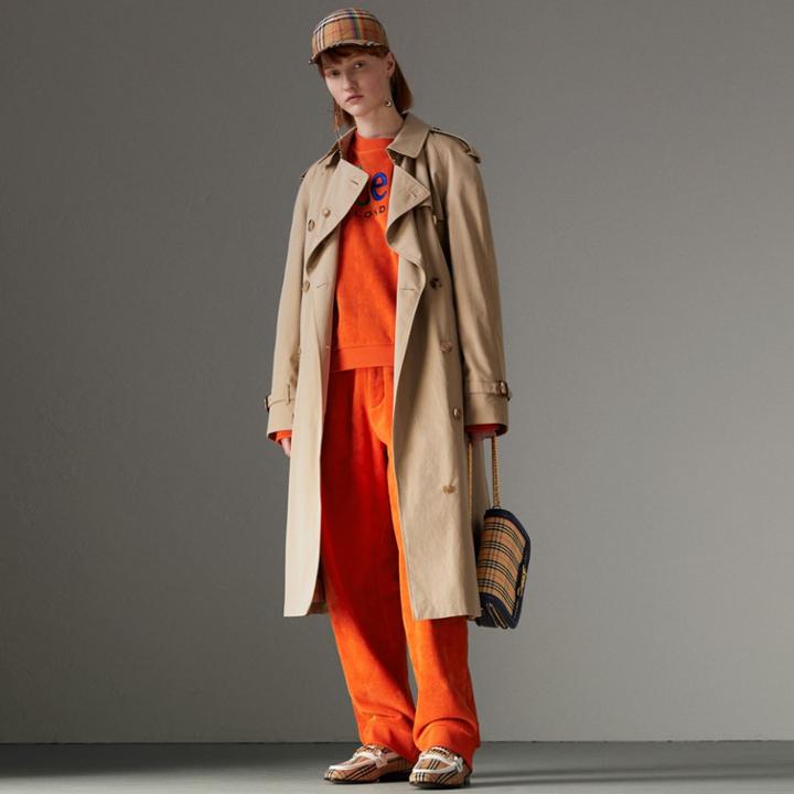 Burberry Burberry Archive Logo Towelling Sweatpants, Size: M, Orange