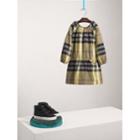 Burberry Burberry Gathered Check Cotton Flannel Dress, Size: 6y, Green