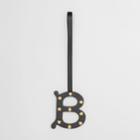 Burberry Burberry 'b' Studded Leather Alphabet Charm, Yellow