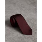 Burberry Burberry Slim Cut Check Silk Twill Tie, Red