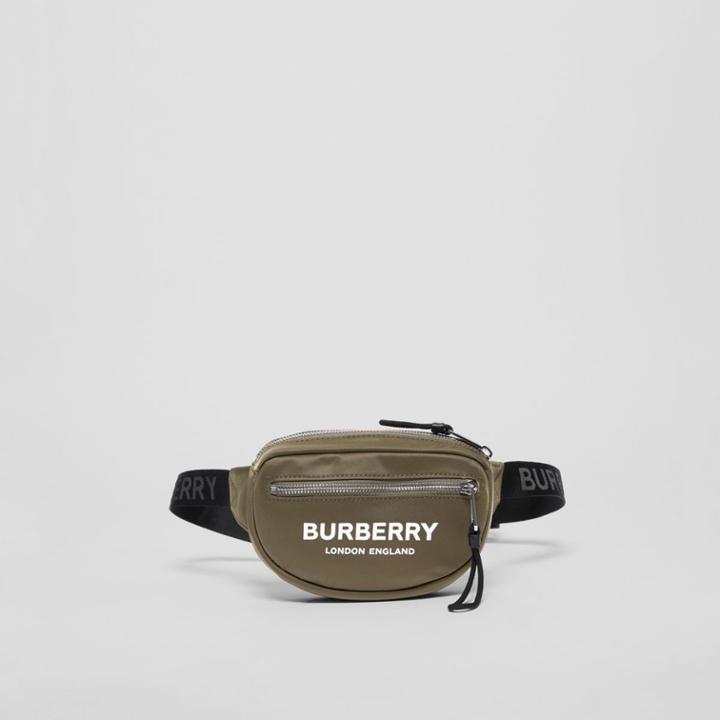 Burberry Burberry Mini Logo Print Bum Bag, Green