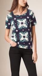 Burberry Tie-dye Print Cotton T-shirt