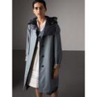 Burberry Burberry The Camden Car Coat, Size: 06, Blue