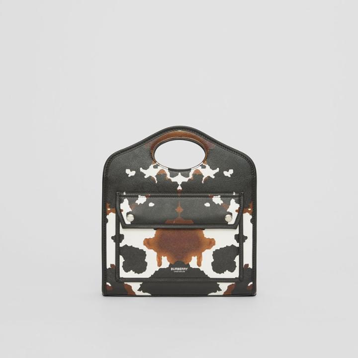Burberry Burberry Mini Camouflage Print Leather Pocket Bag