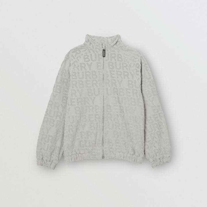 Burberry Burberry Childrens Logo Towelling Jacket, Size: 10y, Grey
