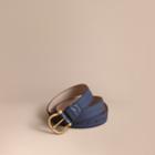 Burberry Burberry Trench Leather Belt, Size: 90, Blue