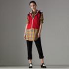 Burberry Burberry Stripe Detail Jersey Sleeveless Hoodie, Size: M, Red