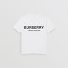 Burberry Burberry Childrens Logo Print Cotton T-shirt, Size: 6y, White