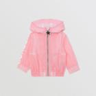 Burberry Burberry Childrens Star Detail Logo Print Lightweight Hooded Jacket, Size: 2y, Pink