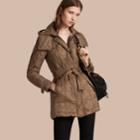 Burberry Burberry Diamond Quilted Coat, Size: S, Green