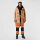 Burberry Burberry Striped Double-faced Wool Duffle Coat, Size: 36, Brown