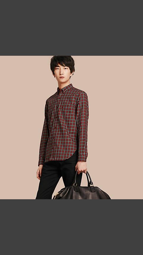 Burberry Tartan Cotton Twill Shirt