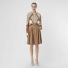 Burberry Burberry Unicorn And Monogram Print Silk Shirt, Size: 00, Beige